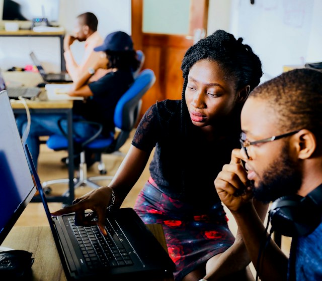 Student learning to code