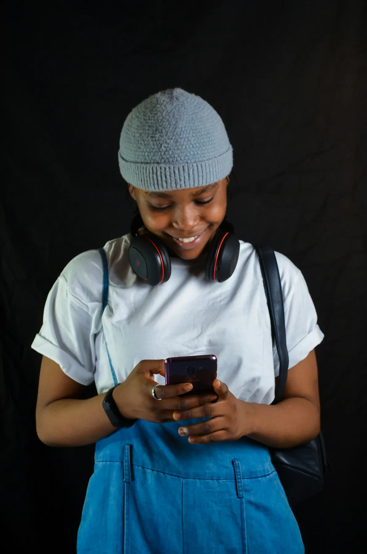 A student using GENZY on her phone